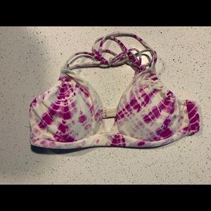Pink Tie dye bikini top
